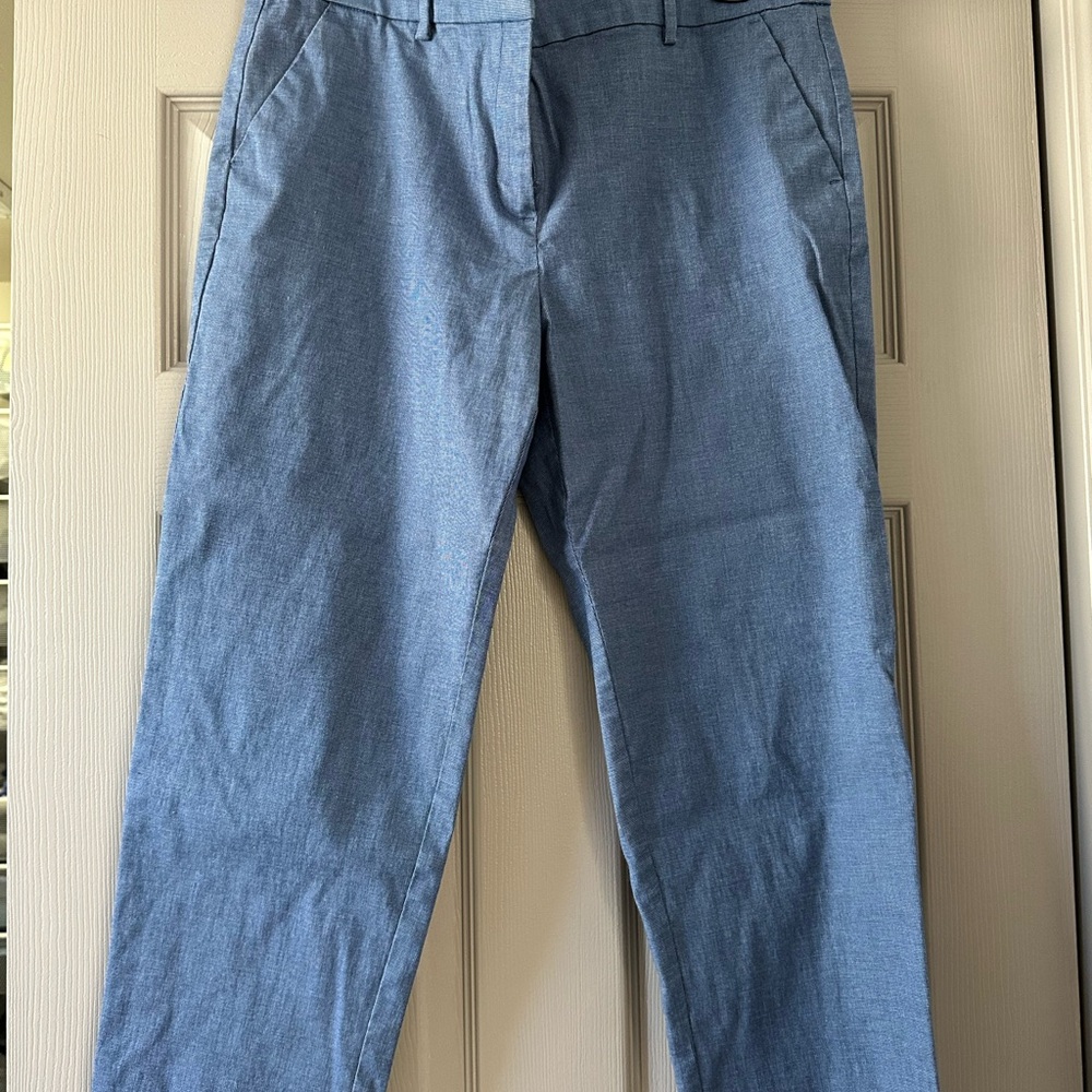 LOFT Light Blue cropped slacks